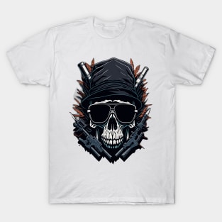 Skull with guns T-Shirt